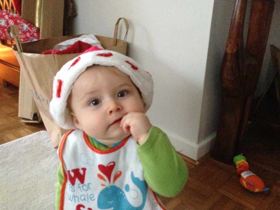 2012-12-16 15.17.40 I wonder what Santa has got for me. I've been a very good boy.