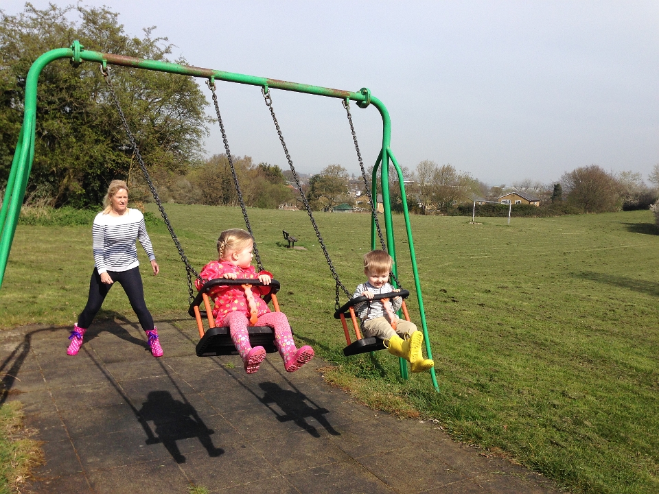 2014-03-29 10.50.26 In the park with Nanna & Eva. Love the boots Nanna.