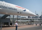 Concorde, on board the USS Intrepid aircraft carrier.