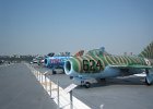 Line up of planes on the Intrepid. MIG's