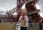 Rachel in front of the Orbit